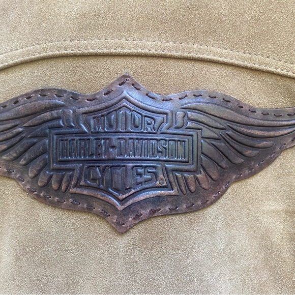 Harley Davidson suede jacket and turtleneck - Picture 4 of 8